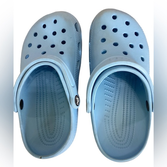Crocs Women's size 7 Blue water sandal shoe men’s size 5 clog casual slip on - Picture 4 of 9